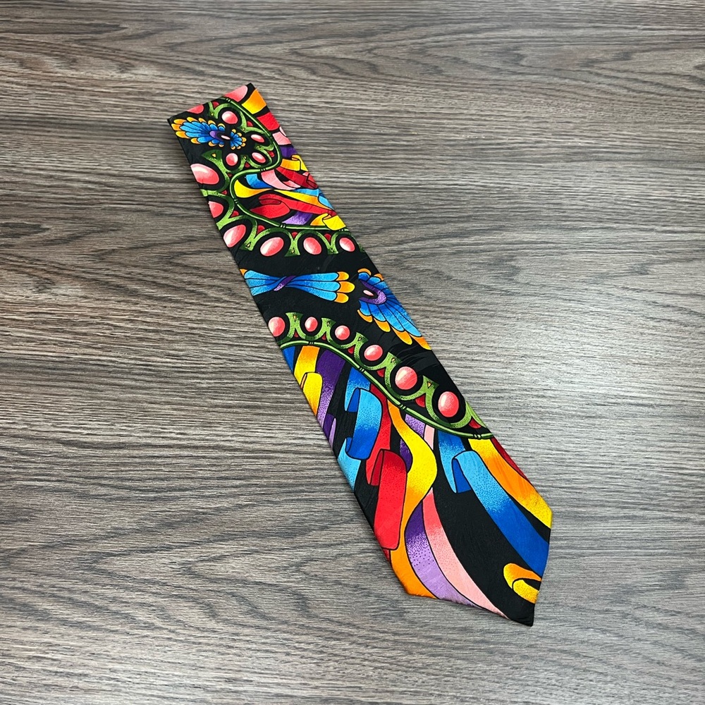 Rush Limbaugh No Boundaries Bright Abstract Pattern Tie